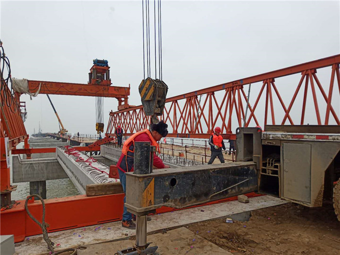 贛榆棧橋施工現場